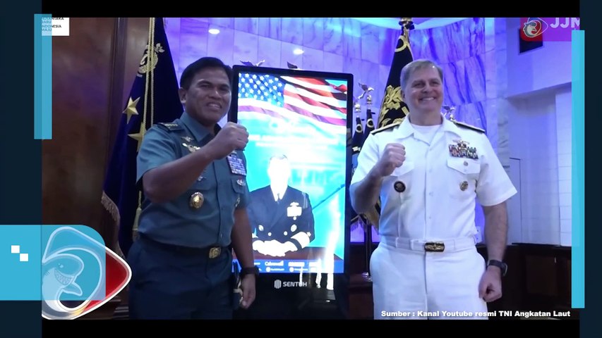 KSAL Laksamana TNI Muhammad Ali Terima Kunjungan Panglima Armada Ke-7 Angkatan Laut Amerika Serikat Vice Admiral Fred Kacher