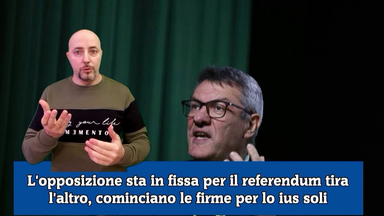 L'opposizione sta in fissa per il referendum tira l'altro, cominciano le firme per lo ius soli