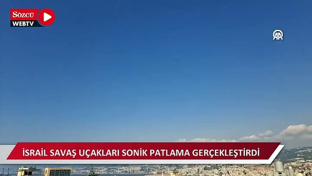 İsrail savaş uçakları Hizbullah liderinin konuşması öncesi Beyrut'ta sonik patlama gerçekleştirdi
