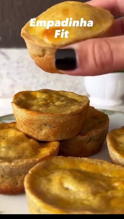 Empadinha de batata doce com farinha de aveia