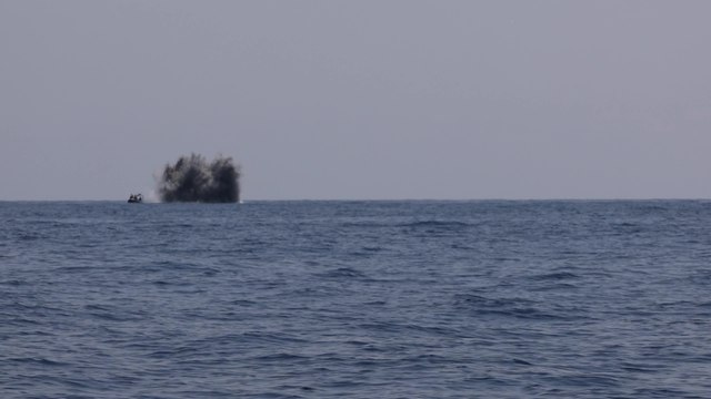 La vidéo du déminage d'un obus datant de la Seconde Guerre mondiale, ce matin, à Menton