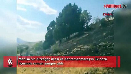 2 kentte orman yangını! Havadan ve karadan müdahale ediliyor