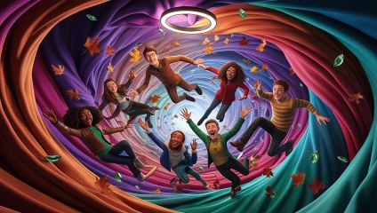 The Time-Traveling Skateboard A group of friends story in english