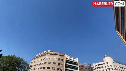 Bir anda gökyüzünde beliren İsrail savaş uçaklarını gören Lübnanlılar büyük şok yaşadı