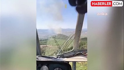 Manisa'da Ormanlık Alanda Yangın Çıktı