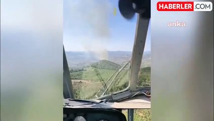 Manisa'da Ormanlık Alanda Yangın Çıktı