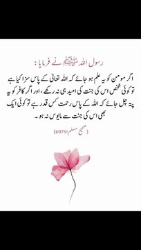 اور اگر کافر کو پتہ چل جائے تو کوئی ایک بھی اس کی رحمت سے مایوس نہ ہو #trending#viral#shorts#islamic#foryou#dailymotion#share