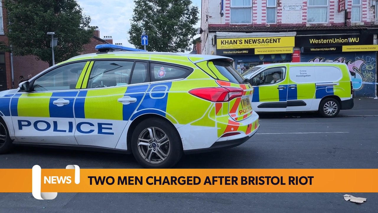 Two men charged following the bristol riots-V2