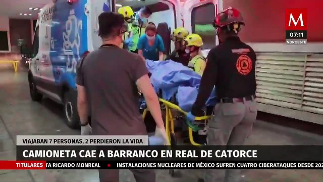 Camioneta cae a barranco en Real de Catorce; hay dos muertos y dos lesionados