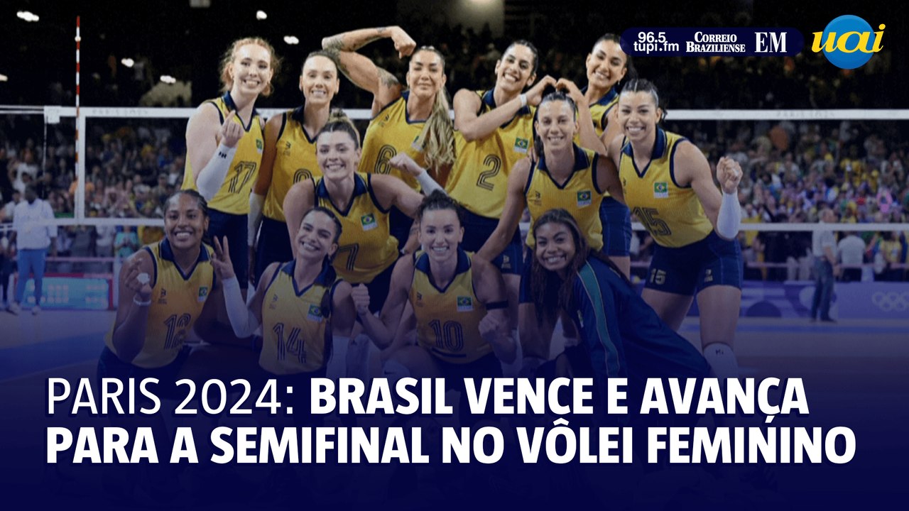 Paris 2024: Brasil vence e avança para a semifinal no vôlei feminino