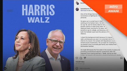 Harris pilih Walz sebagai calon Naib Presiden