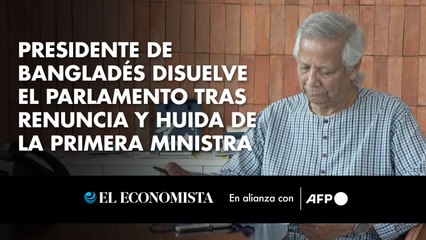 Presidente de Bangladés disuelve el Parlamento tras renuncia y huida de la primera ministra