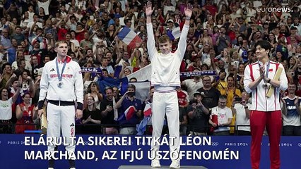Elárulta sikerei titkát a 22 éves Léon Marchand, négyszeres olimpiai bajnok úszó