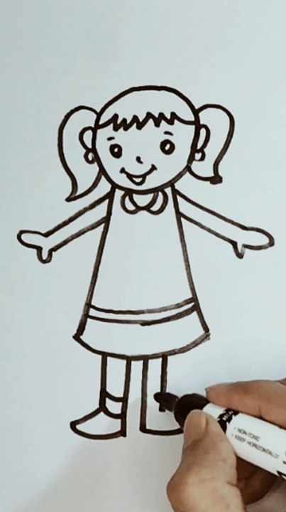 Learn to draw a cute girl