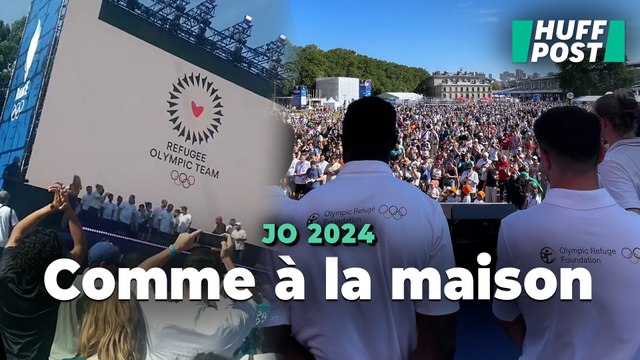 Au Club France, l’équipe olympique des réfugiés applaudie aussi fort que les athlètes français