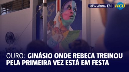 Ouro: ginásio onde Rebeca treinou pela primeira vez está em festa