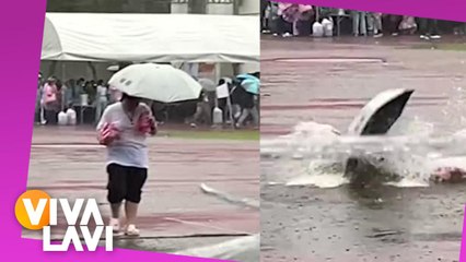 Hombre cae en pozo provocado por lluvias