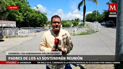 En Guerrero, padres de los 43 normalistas llegan a reunión con Evelyn Salgado