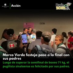 París 2024 | Marco Verde celebra pase a la final olímpica con su familia