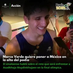 París 2024 | Marco Verde quiere "levantar" a México en la final por el oro olímpico