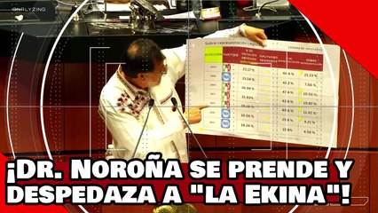 el Dr. Noroña se prende y despedaza a la Ekina Kaballán, por atacar el triunfo de Maduro en Venezuela