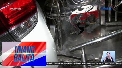 Jeep, sumalpok sa gilid ng bangko; isa, sugatan | Unang Balita