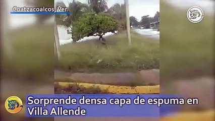 Sorprende densa capa de espuma en Villa Allende