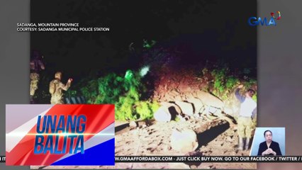 Bontoc-Kalinga Road, pansamantalang isinara dahil sa pagguho ng lupa | Unang Balita
