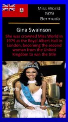 I Miss World 1979 I Gina Swainson I Bermuda I #youtubeshorts