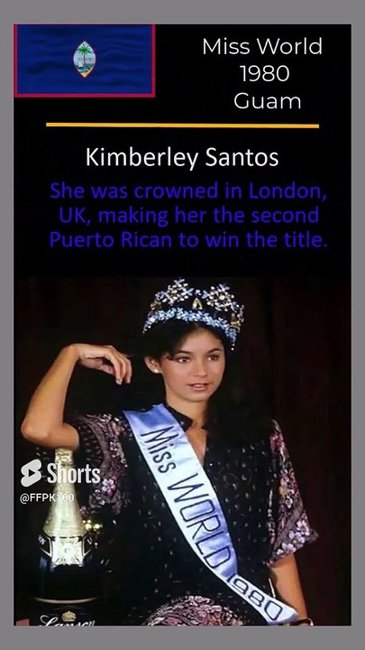 I Miss World 1980 I Kimberley Santos I Guam I #youtubeshorts I
