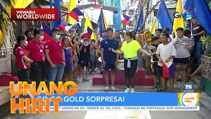 Golden sorpresa sa mga ka-barangay ni Carlos Yulo! | Unang Hirit