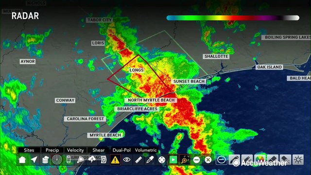 Storm chaser tracks down possible waterspout live on AccuWeather