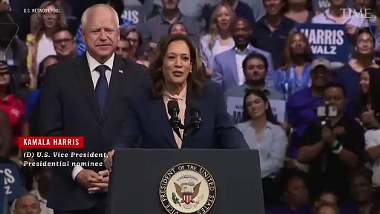 Kamala Harris Introduces Running Mate Minnesota Gov. Tim Walz at Rally in Philadelphia