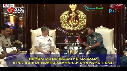 KSAL Laksamana TNI Muhammad Ali Terima Kunjungan Panglima Armada ke-7 Angkatan Laut Amerika Serikat Vice Admiral Fred Kacher