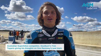 Australian Superbikes competitor, Goulburn's Tom Toparis on One Raceway's new track