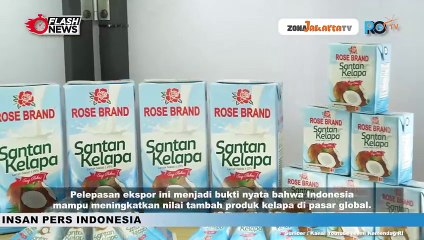 MENDAG ZULHAS HADIRI PELEPASAN EKSPOR PRODUK OLAHAN KELAPA SENILAI RP25,3 MILIAR DI LAMPUNG