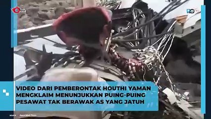Drone US Ditembak Jatuh oleh Houthi di Yaman, Puing-Puing Pesawat Tak Berawak
