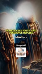 Prophet Ibrahim (Abraham) was ordered by Allah to sacrifice his son Ismail as a test of faith.