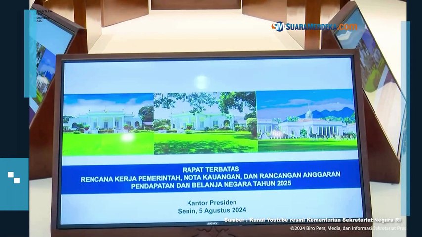 Jokowi Buka Agenda Rapat Terbatas Rencana Kerja Pemerintah dan RAPBN 2025