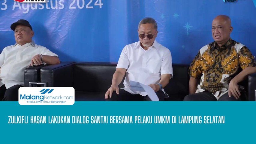 Zulkifli Hasan Lakukan Dialog Santai Bersama Pelaku UMKM di Lampung Selatan