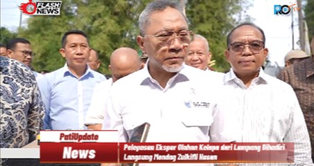 Pelepasan Ekspor Olahan Kelapa dari Lampung Dihadiri Langsung Mendag Zulkifli Hasan