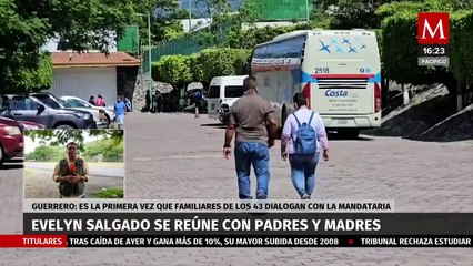 Evelyn Salgado se reúne con madres y padres de los 43 normalistas