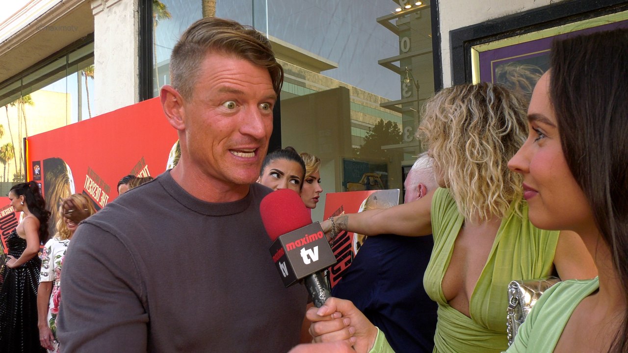 Philip Winchester talks about his gangster thriller film "Duchess" at its premiere in Beverly Hills
