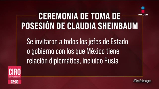 Sheinbaum invitó a Putin a la ceremonia de toma de posesión el 1 de octubre