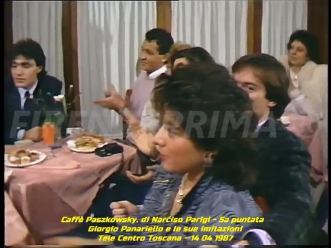 Caffè Paszkowsky. 5°p. di Narciso Parigi. Giorgio Panariello in una serie di imitazioni - TCT - 1987