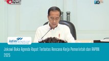Jokowi Buka Agenda Rapat Terbatas Rencana Kerja Pemerintah dan RAPBN 2025