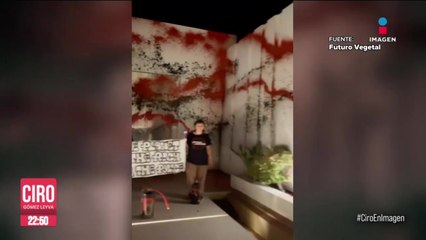 Activistas climáticos vandalizan casa de Lionel Messi en Ibiza, España