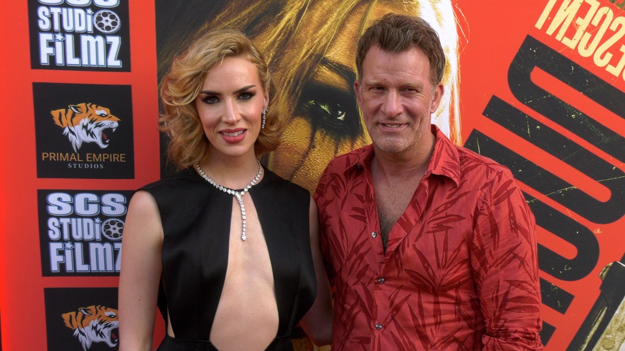 Charlotte Kirk and Thomas Jane attend the red carpet premiere of "Duchess" in Beverly Hills
