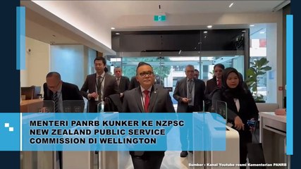 Menteri PANRB Kunker Ke NZPSC New Zealand Public Service Commission di Wellington