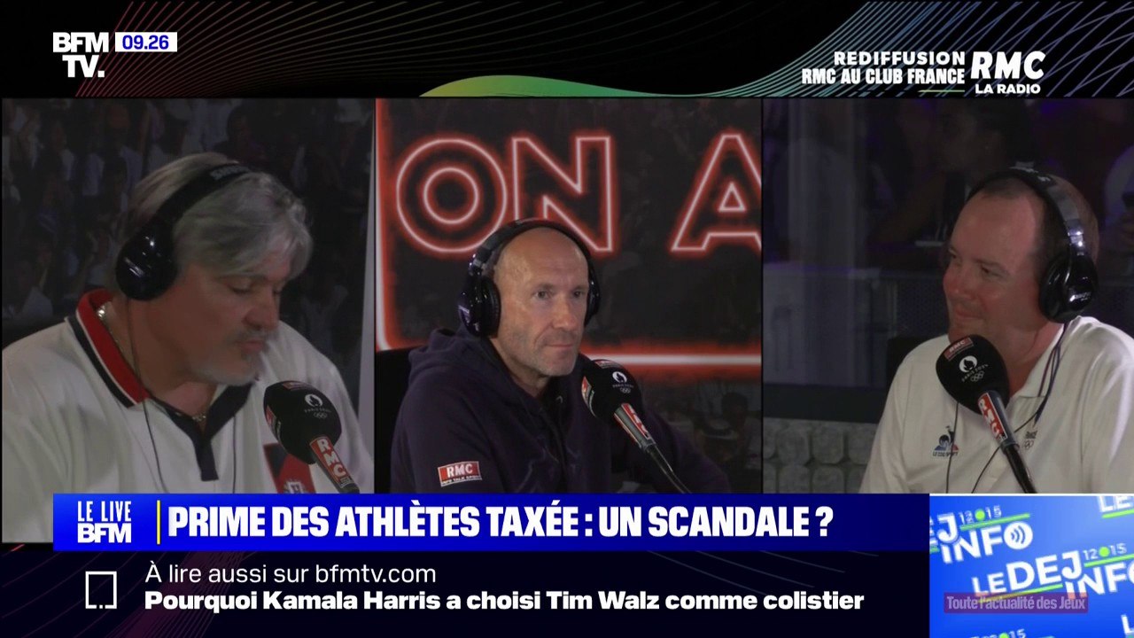 Prime des athlètes médaillés taxée: "Je trouve que c'est une honte", dénonce David Douillet (double champion olympique de judo et ancien ministre des Sports)